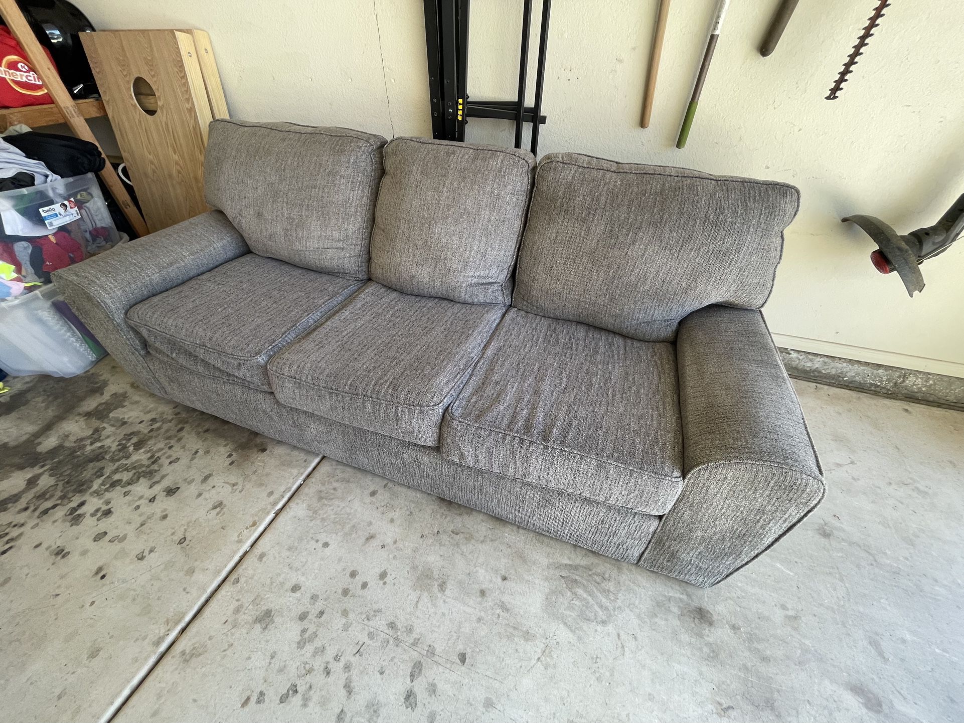 GRAY THREE SEAT COUCH