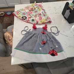 2 SUMMER SUN DRESSES SZ 2T SEE DESCRIPTION 