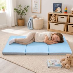 Kids Tri-Fold Nap Mat - Comfy Rest for Little Dreamers