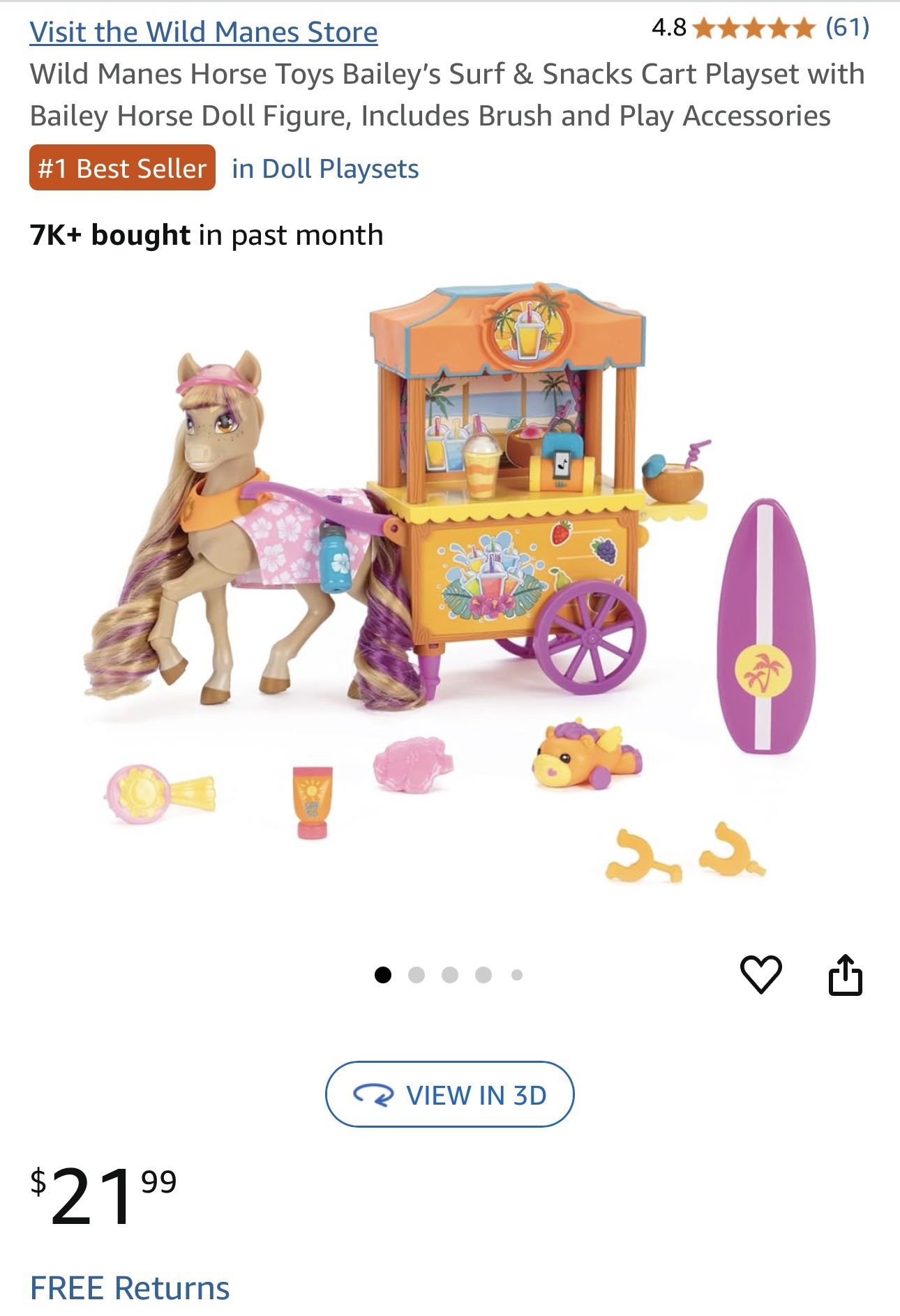 Wild Manes Horse And Cart Set