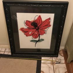 Large Floral Decorative Picture 