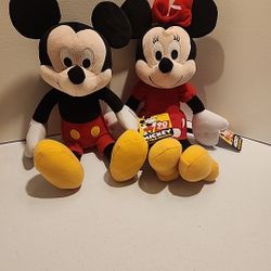Kohls Cares Mickey and Minnie Mouse Plush