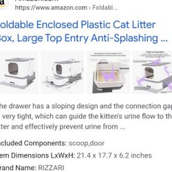 Foldable Cat Litter Box 