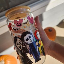 Halloween Glass Cup 16oz 