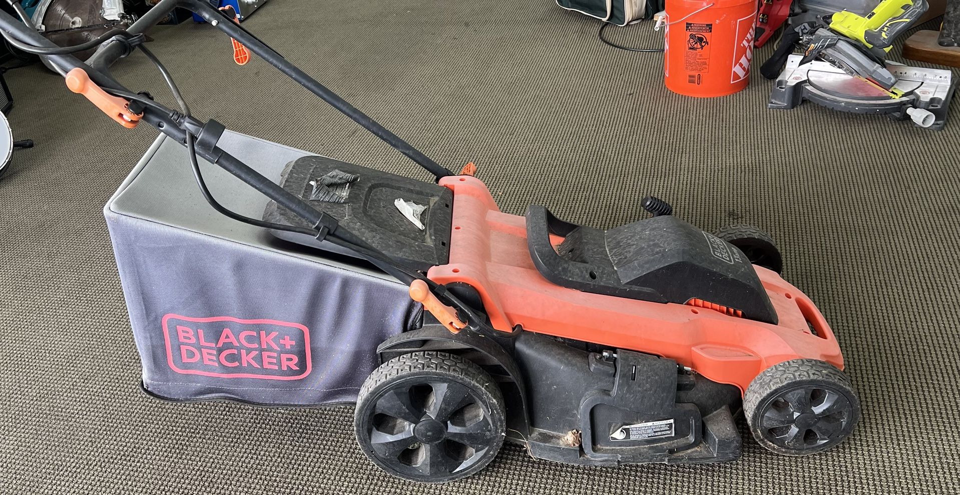 Black Decker Corded Electric Lawn Mower