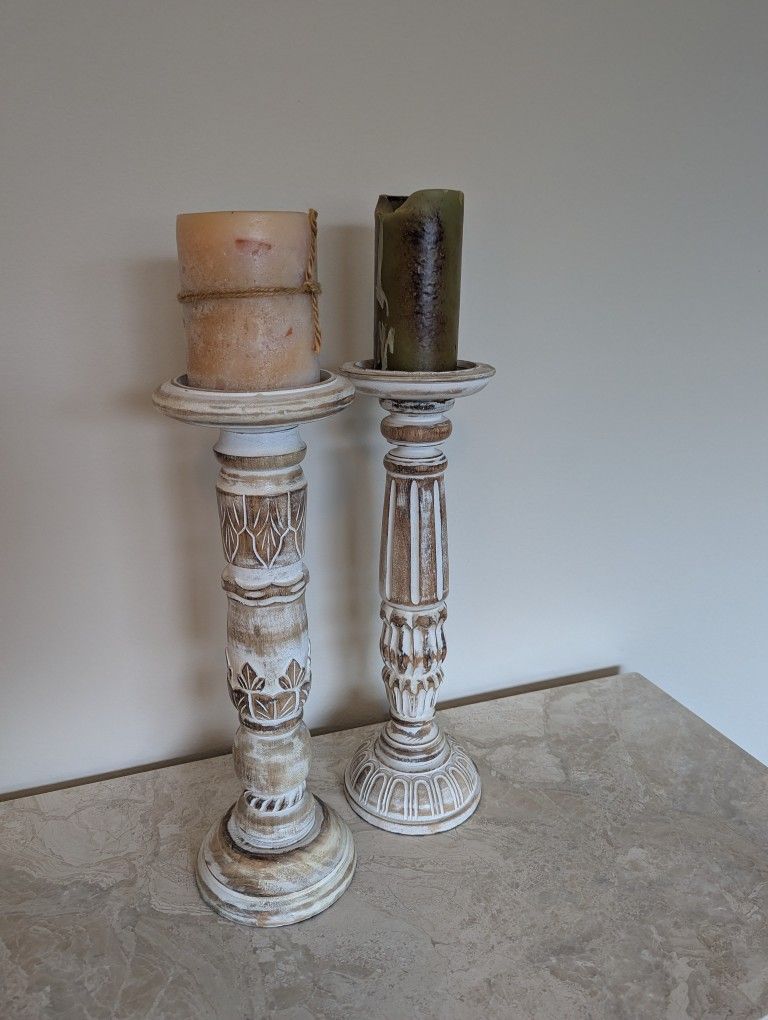 Two Decorative Candle Holders