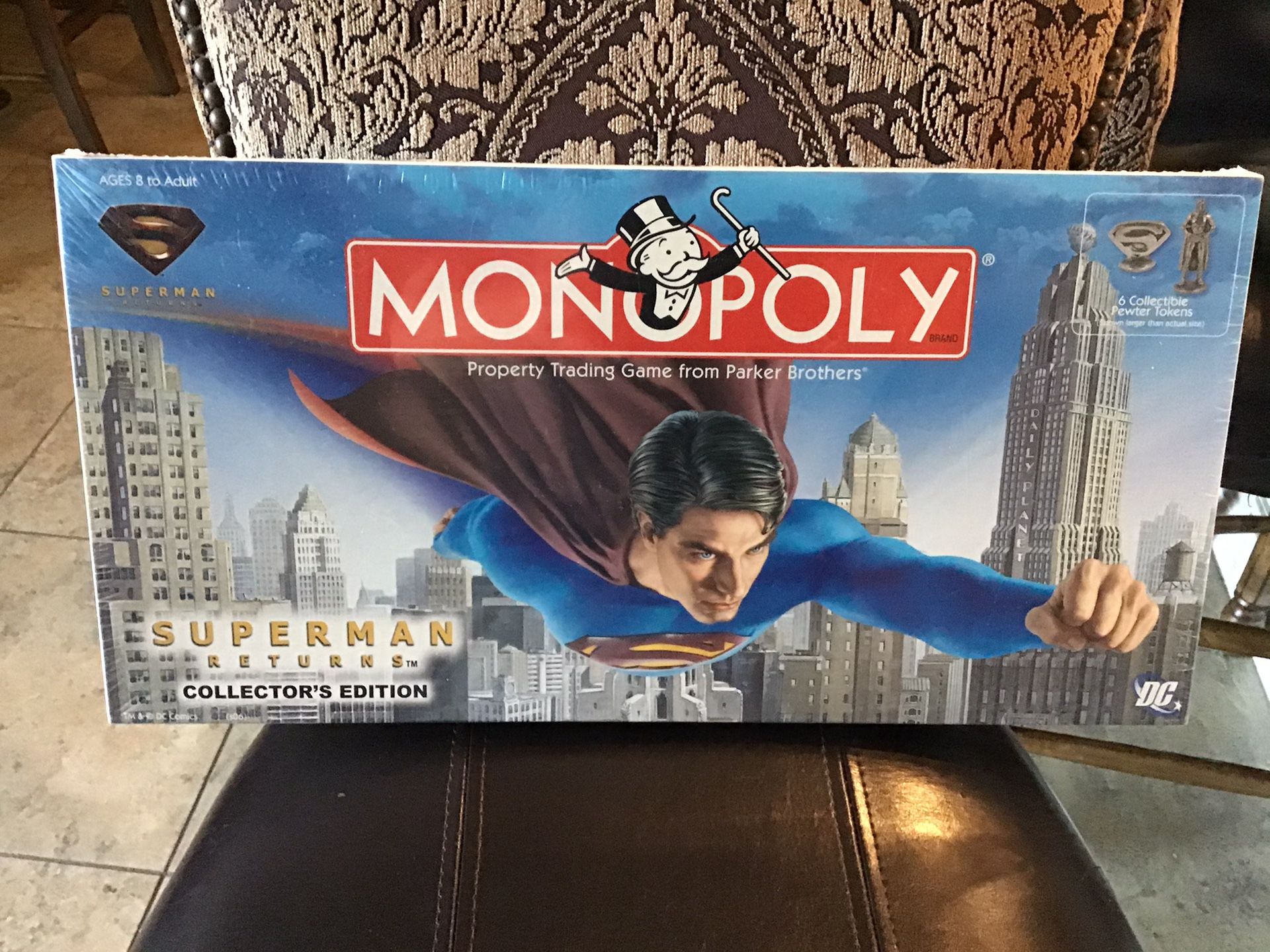Superman collectible monopoly game unopened