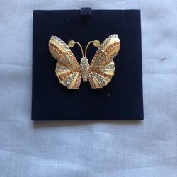 Swarovski Crystal Brooch Jewelry Signature Butterfly 
