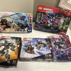 LOT OF 5 RANDOM LEGO MARVEL 10754/10782/76260/76276/76277 ALL NEW 