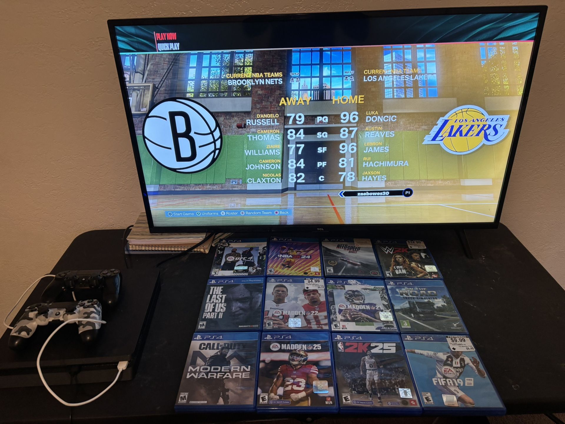 PS4 With 12 Games And 42in Tv Package Deal 250