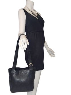 VINTAGE COACH WAVERLY SOHO 90S BAG PURSE BLACK LEATHER  B6C 4157 USA MADE
