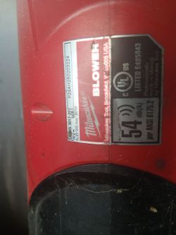 Milwaukee blower