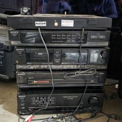 Sony  Stereo  Dual Cassette Tuner & Acoustic Control Amplifier vinil