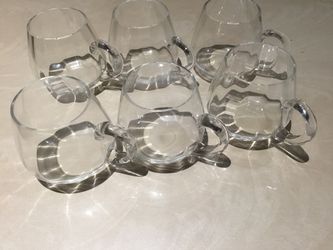 Glass cups set of 6