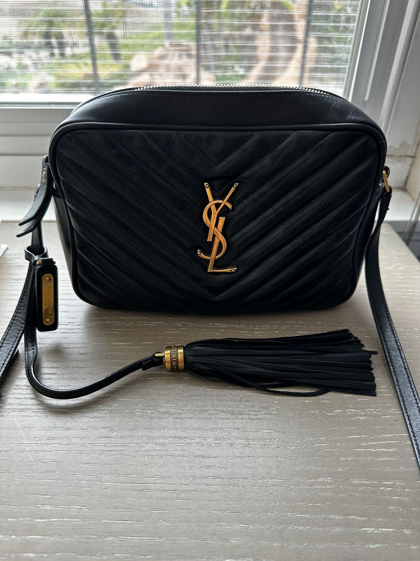 Saint Laurent Lou Quilted Leather Camera Bag 