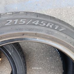 Selling Set Of SENTURY 215/45/17 