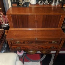 Antique Maddox Mahogany Tambour Desk