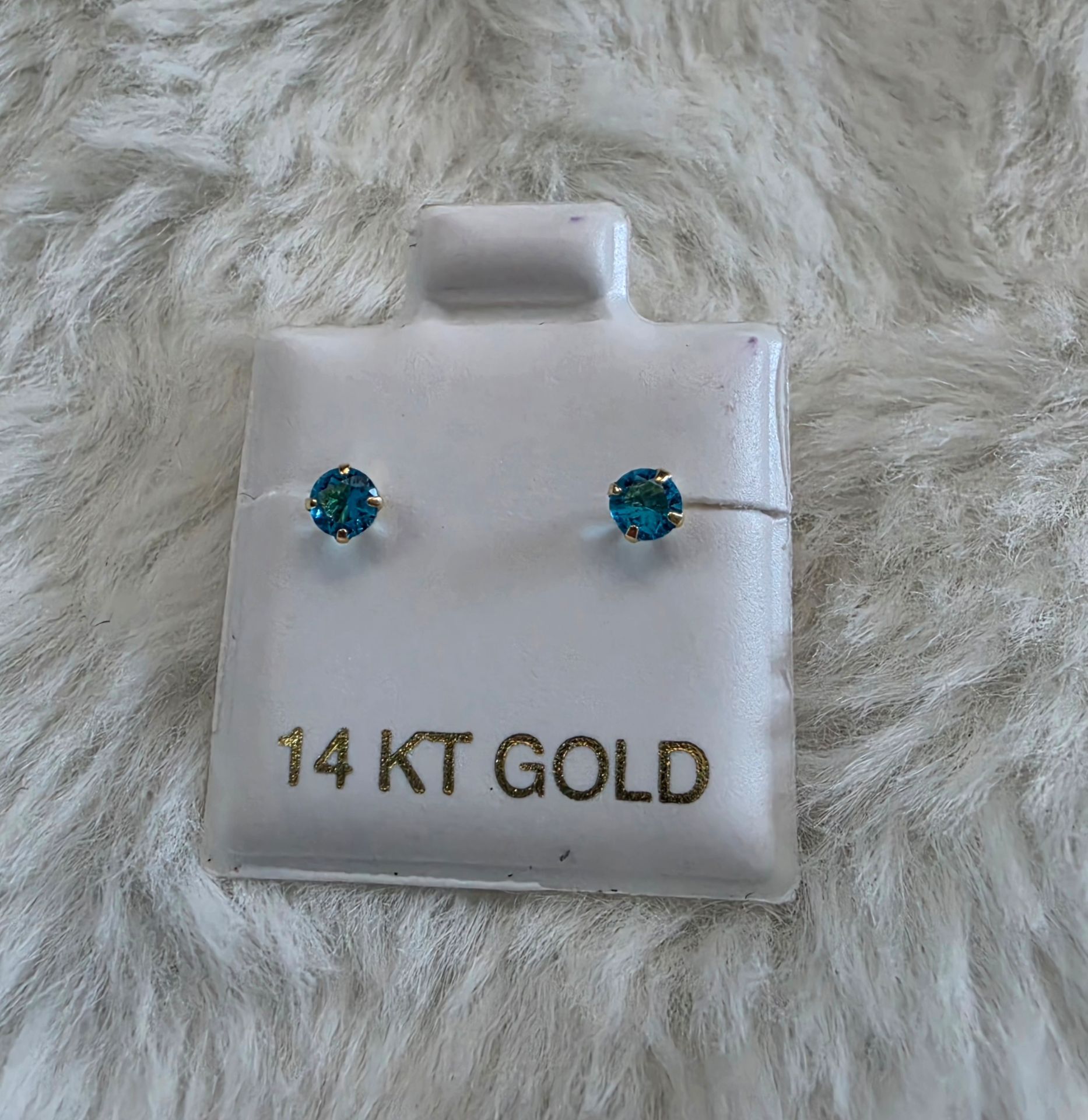 Broqueles con Piedra Azul