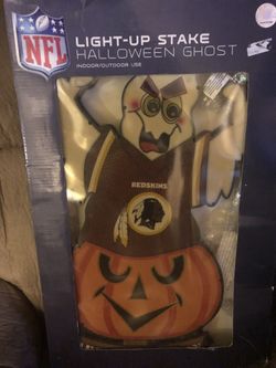 Washington Redskins Halloween ghost light up stake