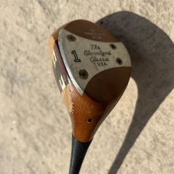 Cleveland Classic TC15 Oil Hardened Persimmon Wood Driver 1 Vintage