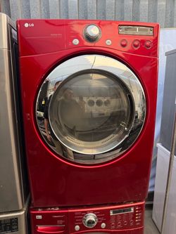 LG red front load gas dryer