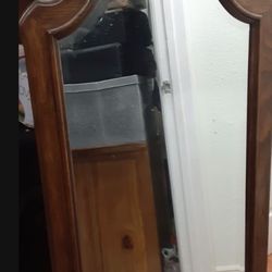 Beautiful Vintage Wood Mirror 