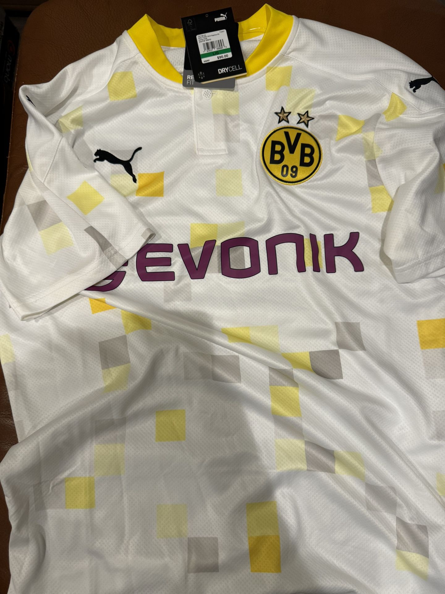 Borrusia Dortmund Puma Soccer Jersey Size Large Men New 