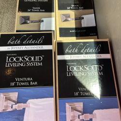 NEW! LOCKSOLID TOWEL BAR (S)..see Description 