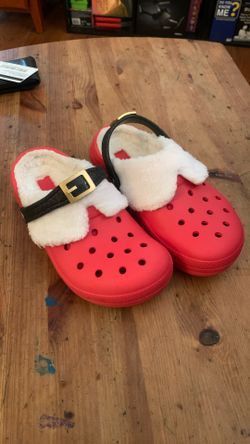 Xmas Crocs USED