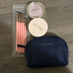 Makeup Brushes And MakeUp Bag