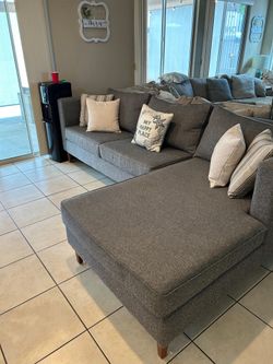 Beautiful Grey Sectional couch from Living Spaces LIKE NEW