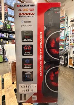 Monster G130 Pro 2000W Ultimate Party Speaker Brand New In Box