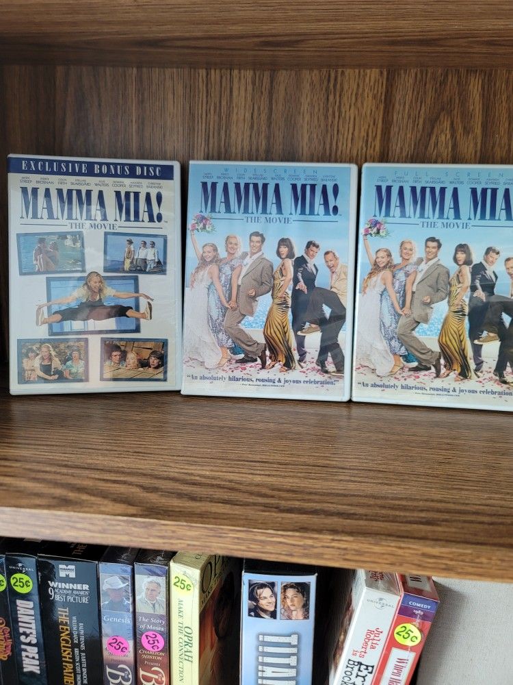 Mamma Mia! Movie Collection! 3 DVDs Full & Wide Screen & Bonus Disc CLASSIC
