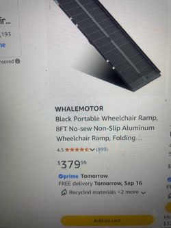 Wheelchair ramp 8ft portable