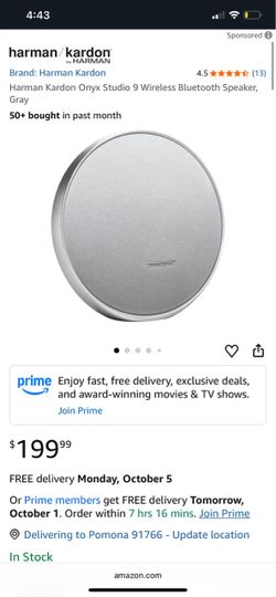 Harman Kardon Onyx Studio 9 Bluetooth Speaker