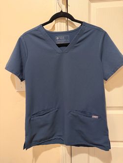FIGS Technical Collection Scrub Top Size Small- Dark Harbor