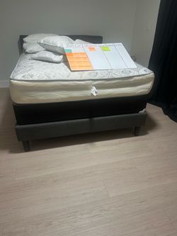 Bed, mattress, box, headboard everything