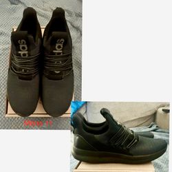Men’s Grey and Black Adidas Slip on Shoes Sz 11