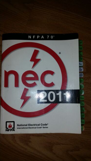 NEC 2011 code book withb tabs