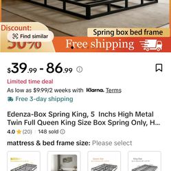 Brand New In The Box!! Full Sized Frame BO