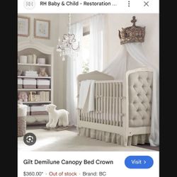 RESTORATION HARDWARE TWIN BED FRAME 