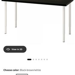 Ikea desk black