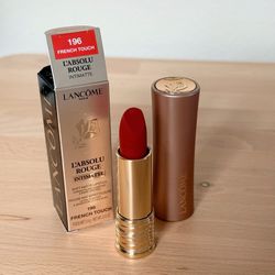 Lancome L'Absolu Rouge Intimatte Lipstick 196 French Touch New in Box