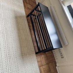 IKEA TJUSIG Bench With Shoe Storage