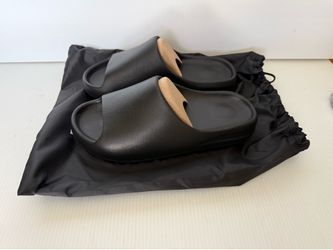 Adidas Black Yeezy Slides Size 12 New!