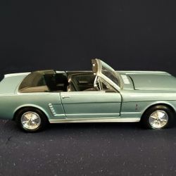 1964 Ford Mustang Light Blue Diecast Car 1:24 Scale #68012