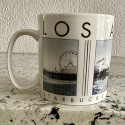 Starbucks Barista City Scenes Series Los Angeles Coffee Mug 18 oz 2005 Vintage Rare
