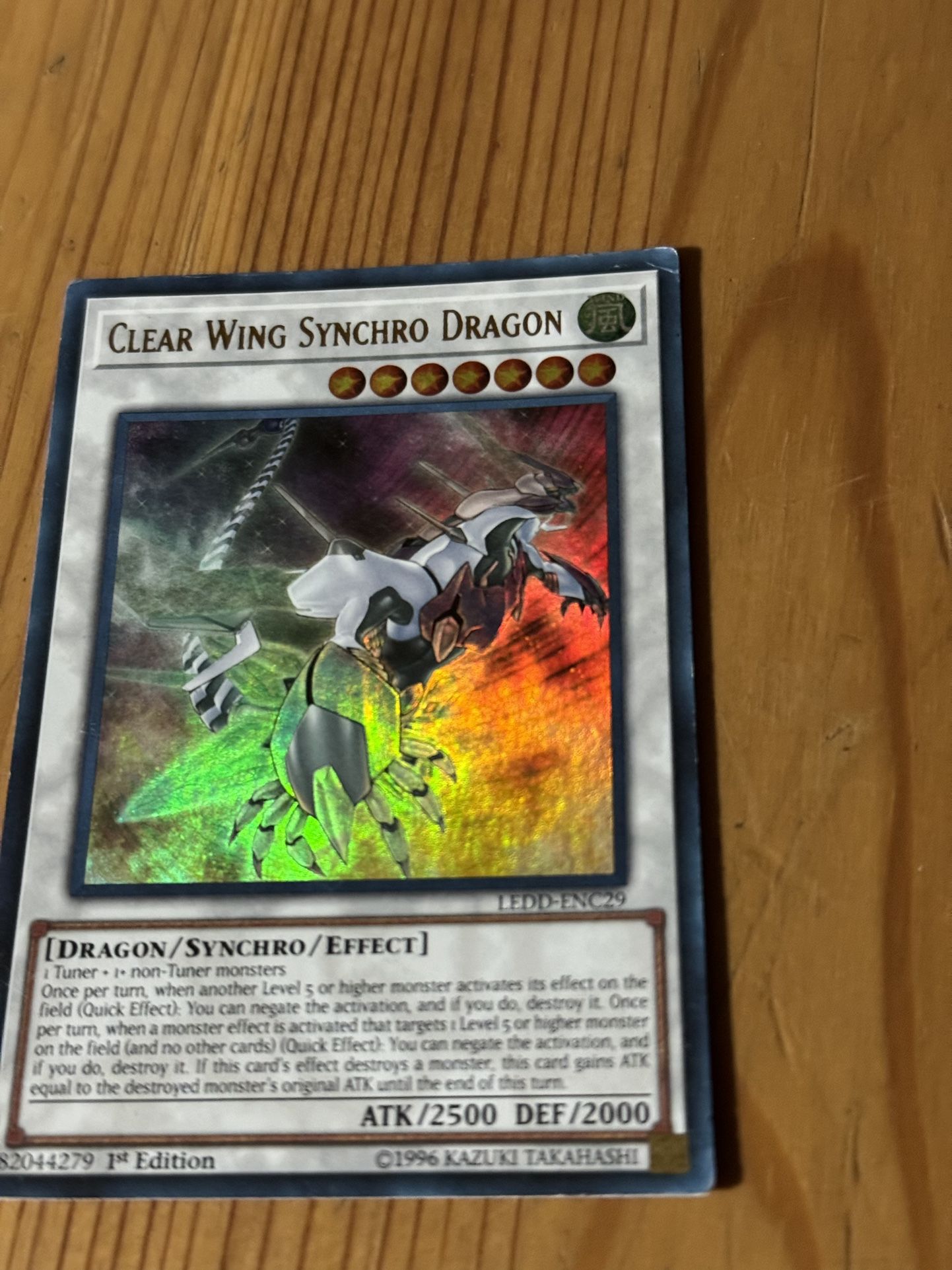 Yu-Gi-Oh Clear Wing Synchro Dragon