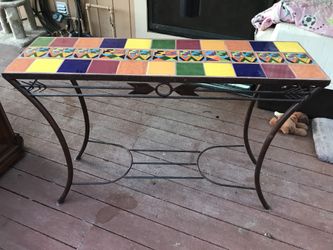 Mosaic Ceramic Back Table