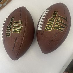2 Wilson NFL Super Grip Football Junior Size 